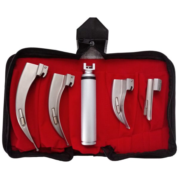 4 Blade Laryngoscope Set